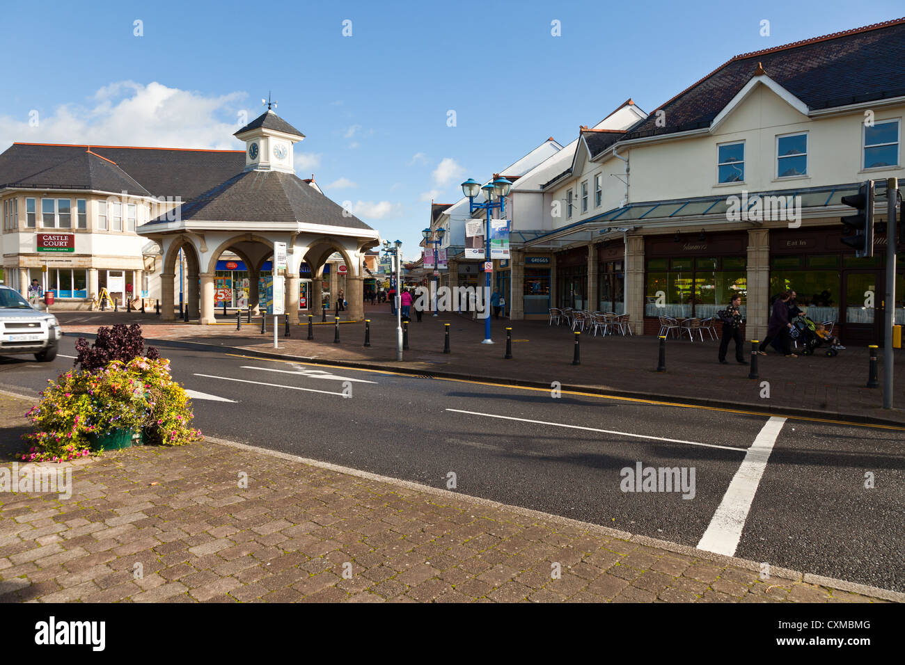 Castle Court shopping centre, Caerphilly, Wales, UK Stock Photo Alamy