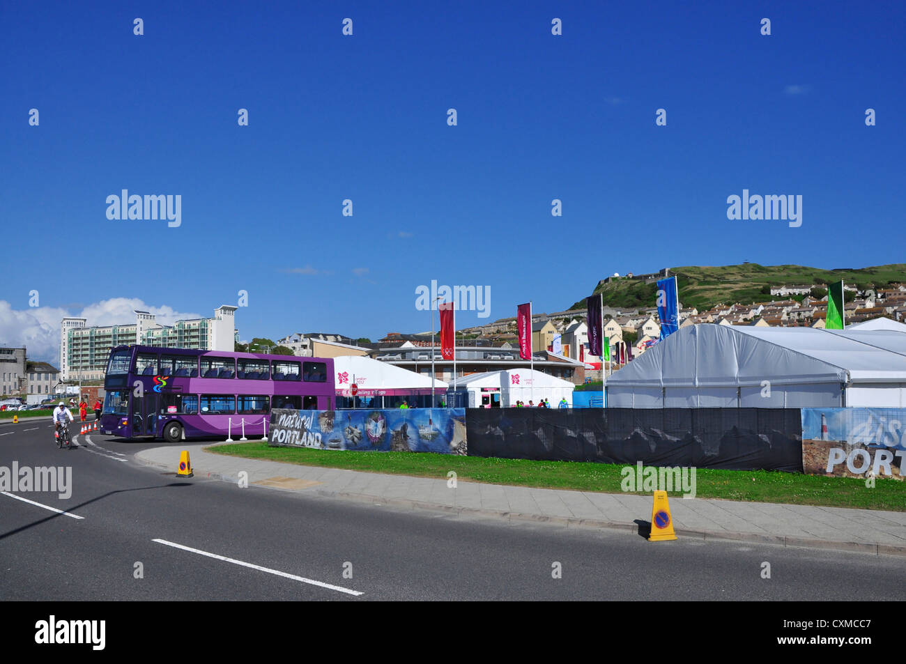 Olympic village at Portland, the place of 2012 Olympics sailing sport. Stock Photo
