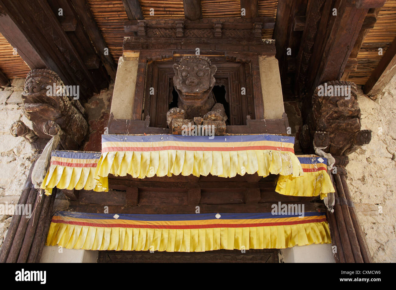 royal palace, leh, jammu and kashmir, india Stock Photo