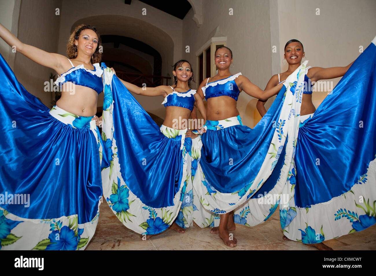 Sega dancers perform at the One&Only Le Saint Géran resort, Mauritius Stock  Photo - Alamy