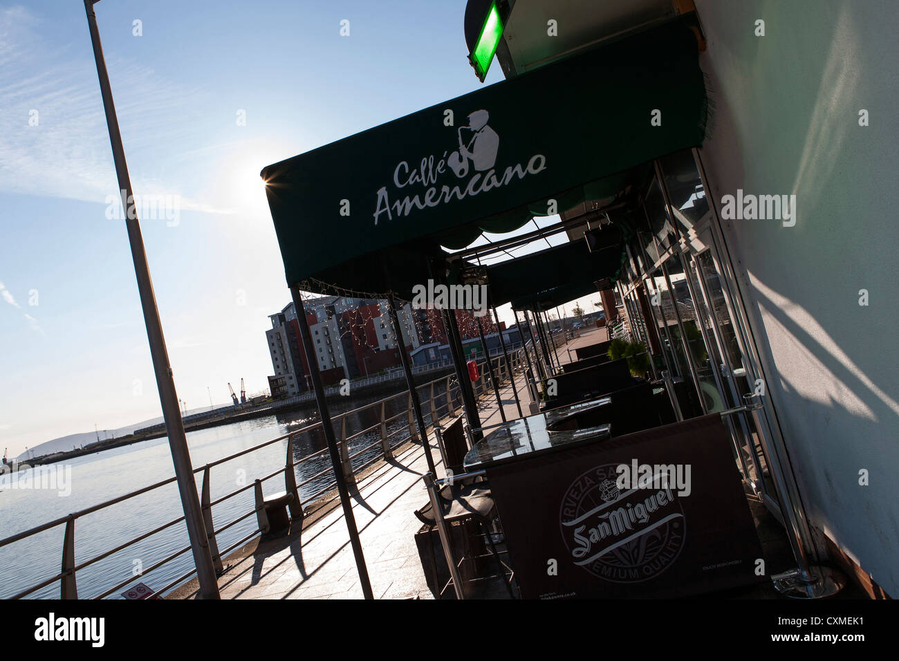 Cafe Americano jazz bar in SA1 development Swansea Stock