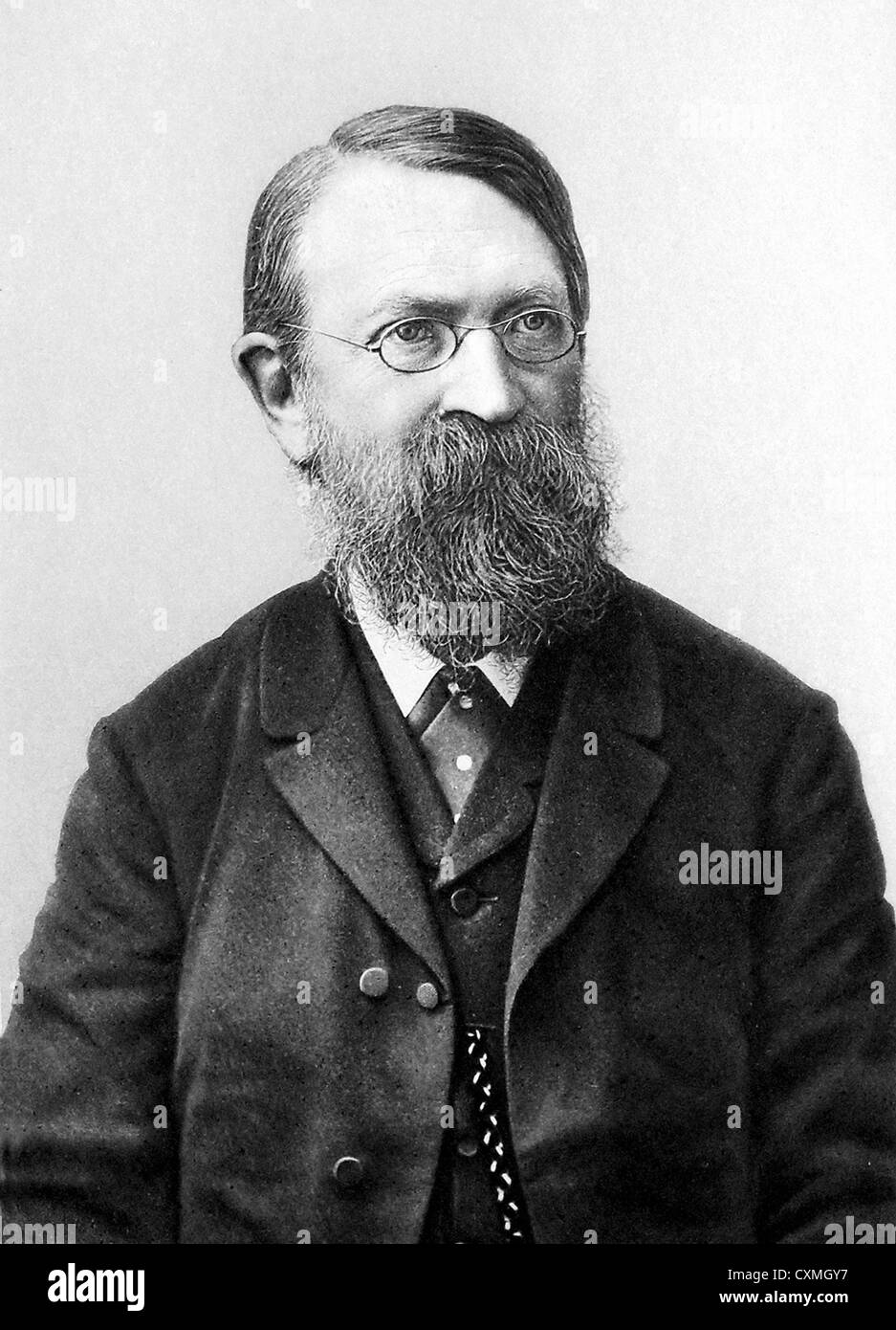 ERNST MACH (1838-1916) Austrian philosopher and physicist after whom the Mach number is named Stock Photo