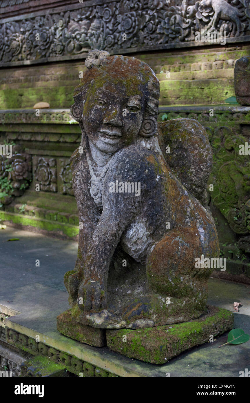 Statue in Monkey Forest, Ubud, Bali Stock Photo Alamy