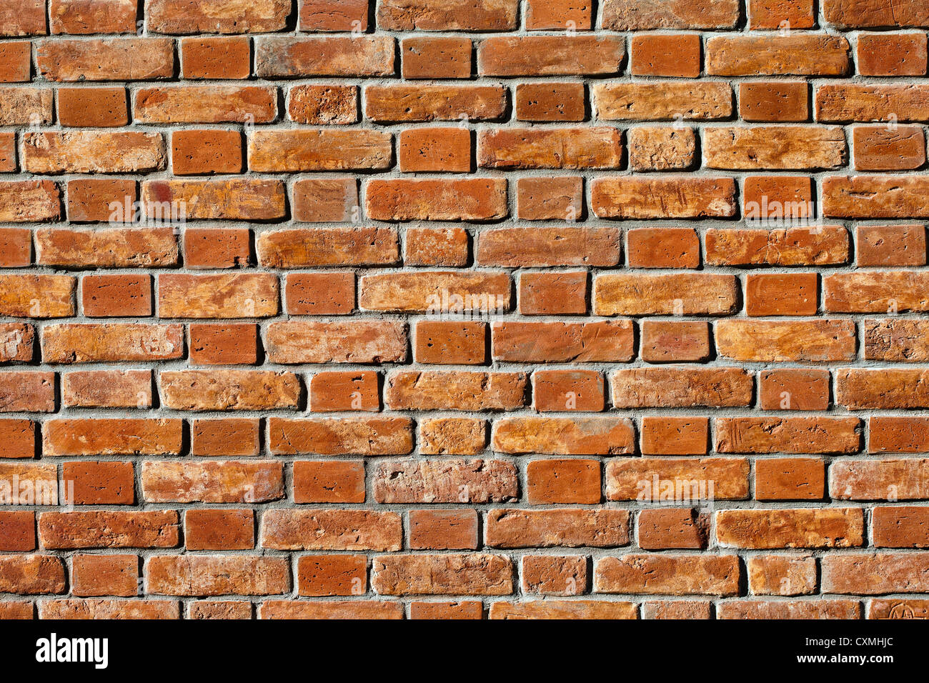 Old red brick wall as background Stock Photo - Alamy