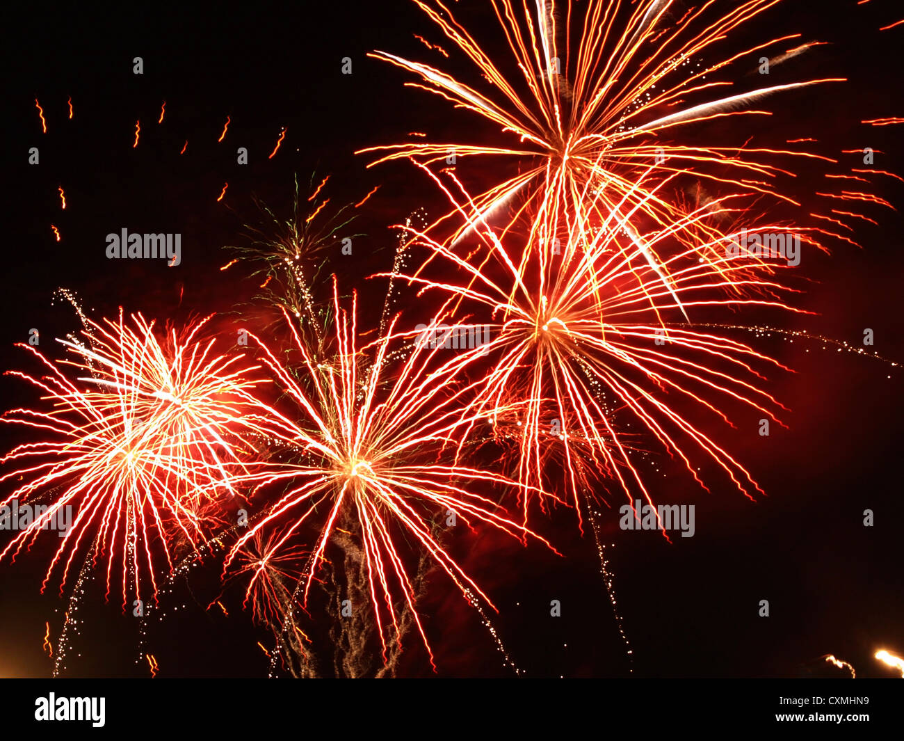 Fireworks display Stock Photo