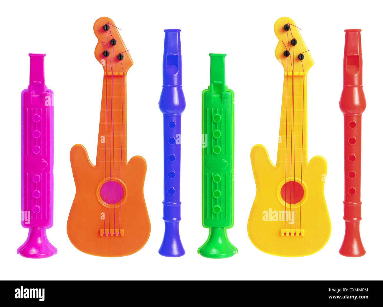 Toy Musical Instruments Stock Photo