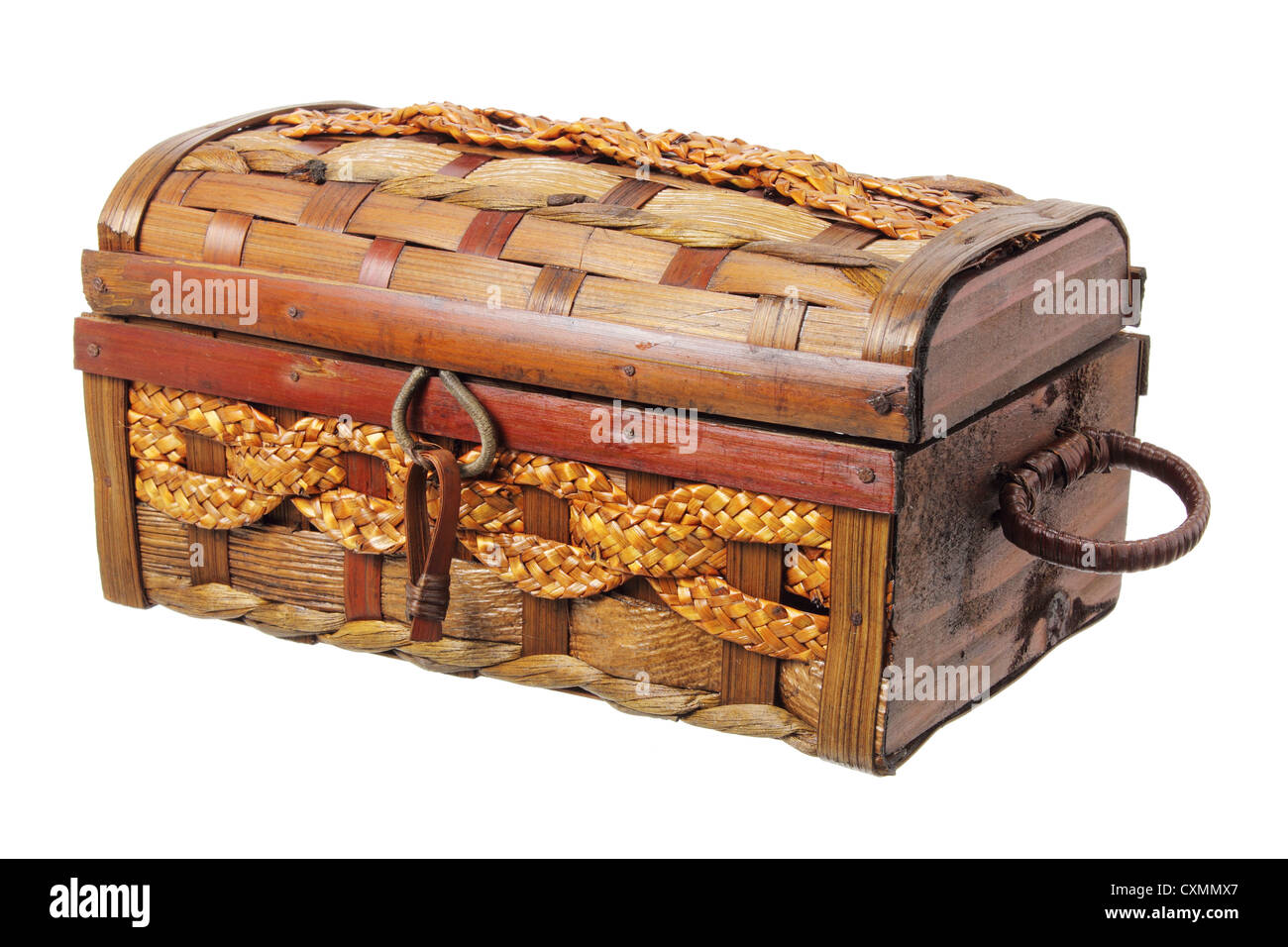 Rattan Storage Chest Stock Photo Alamy