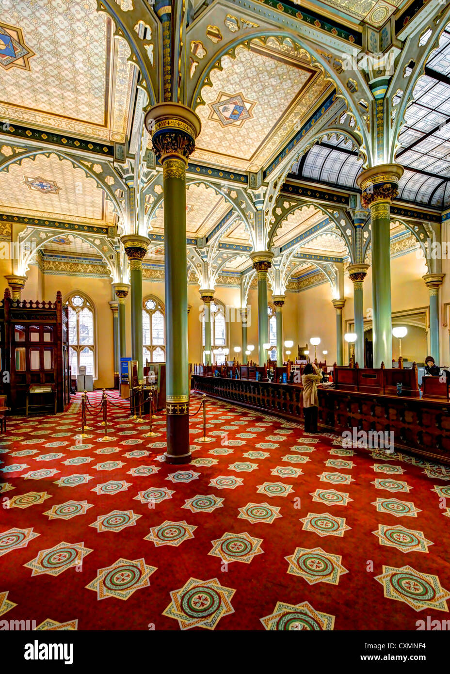 Interior ANZ 'Gothic Bank' | Collins Street | Melboune Stock Photo