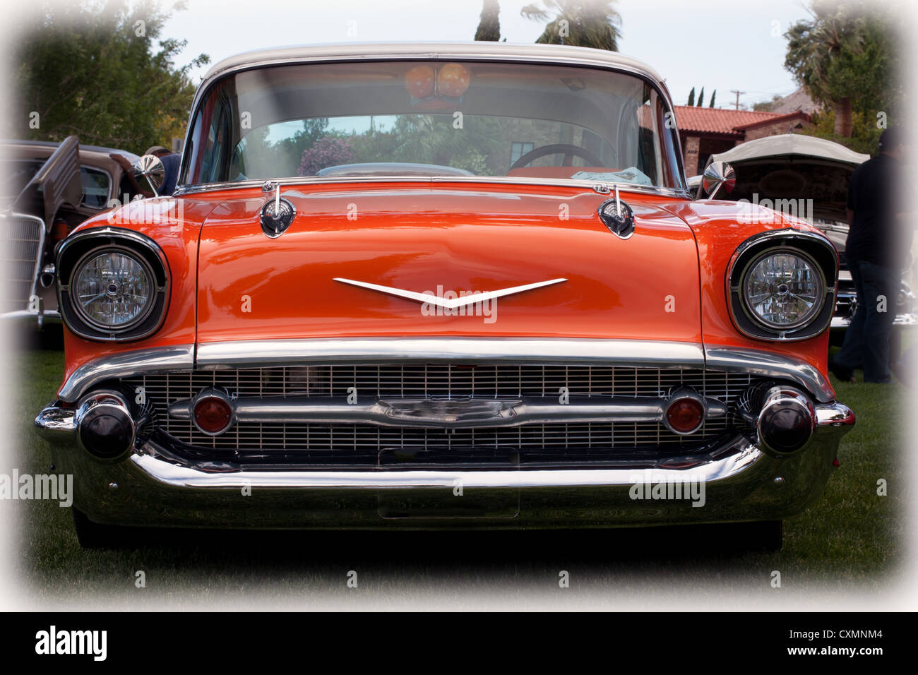 57 Chevy Bel air Stock Photo