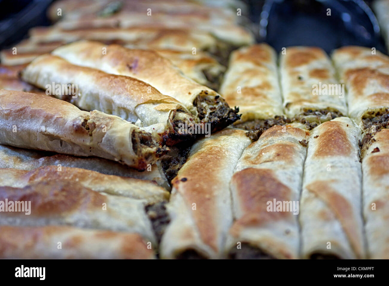 Cheese & Spinach Börek at The Borek Shop Queen Victoria Market