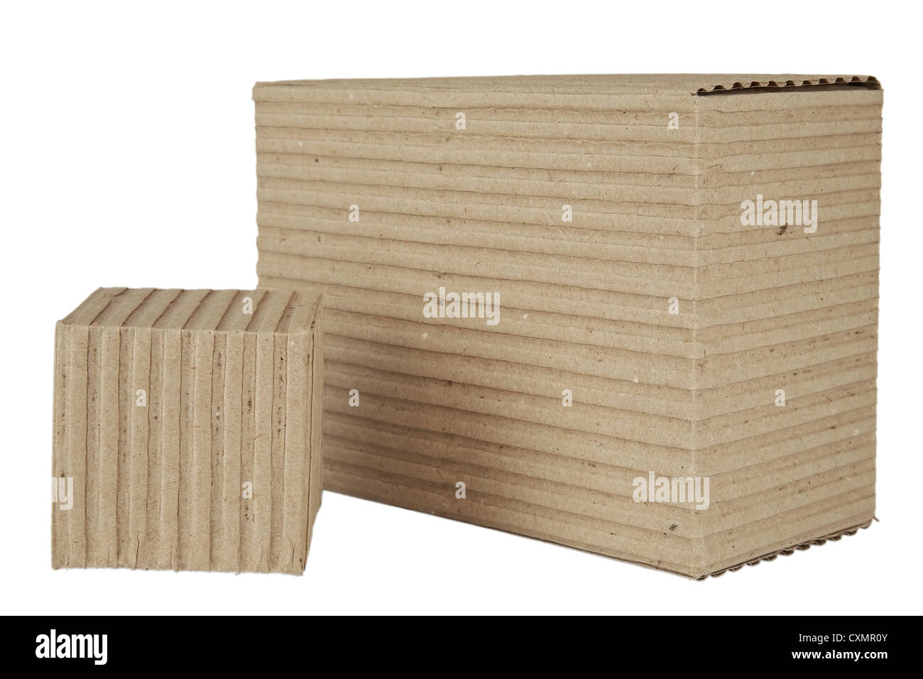 Corrugated cardboard packages Stock Photo Alamy