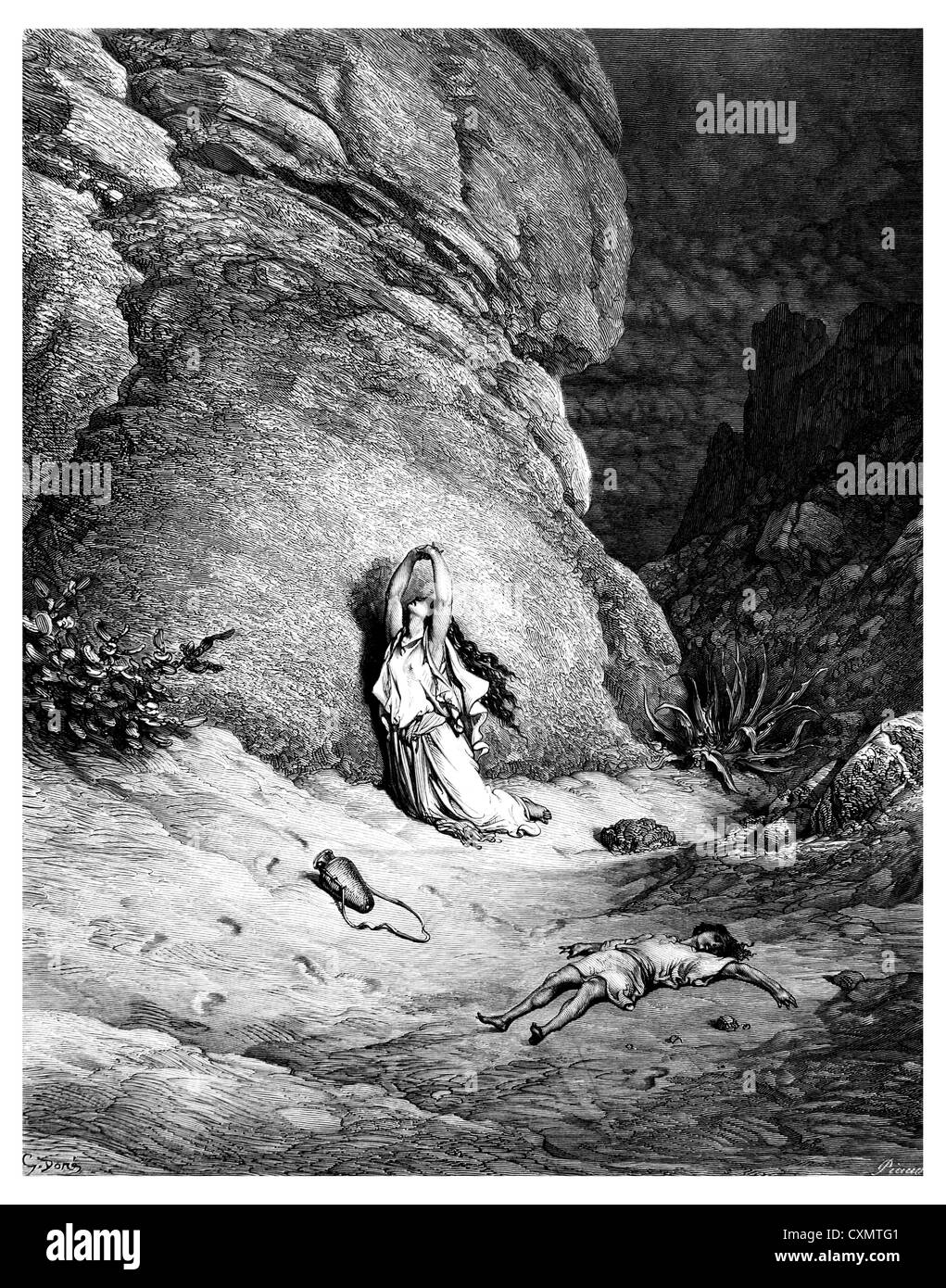 Hagar and ishmael in the desert hires stock photography and images Alamy