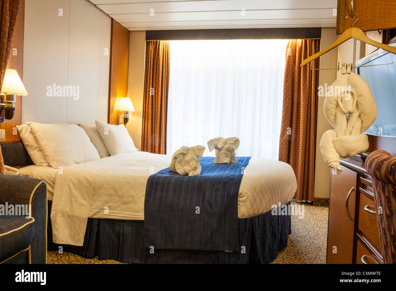 Stateroom Cabin With Towel Animals On Radiance Of The Seas Cruise