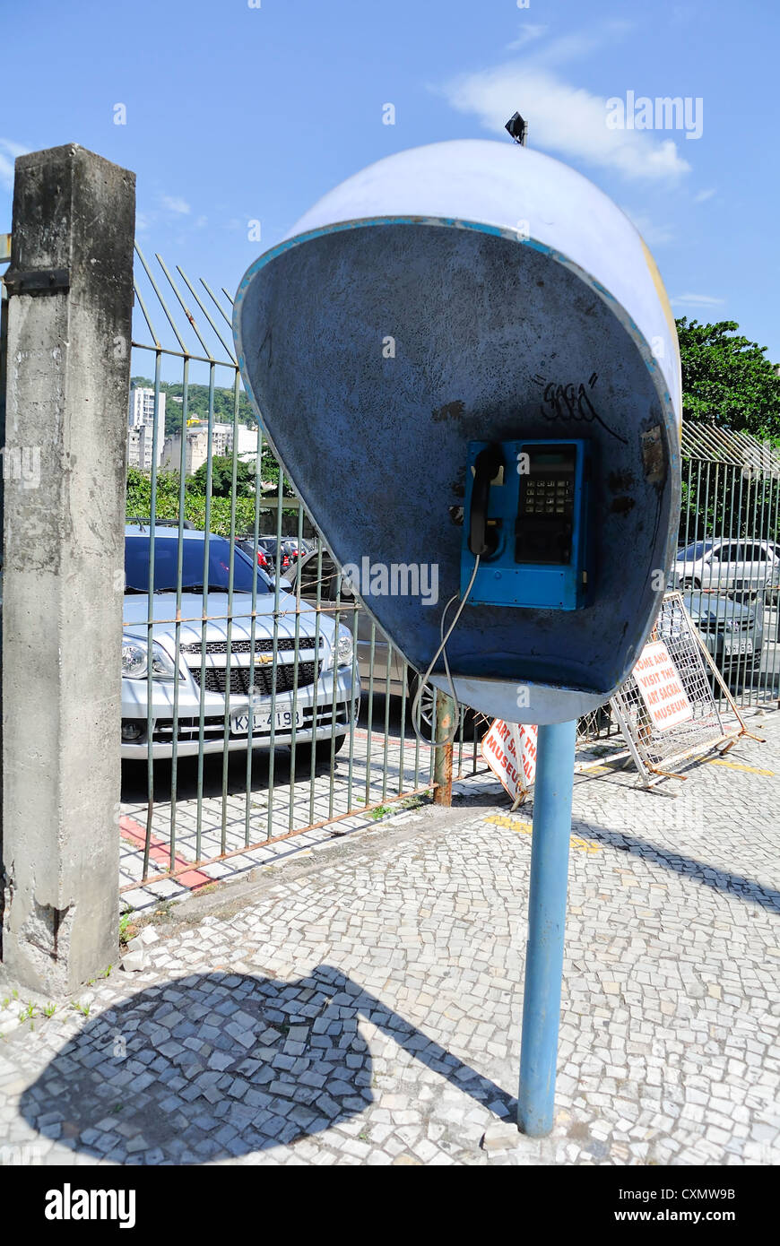 'Rio de Janeiro' Brazil 'South America' telephone booth Stock Photo