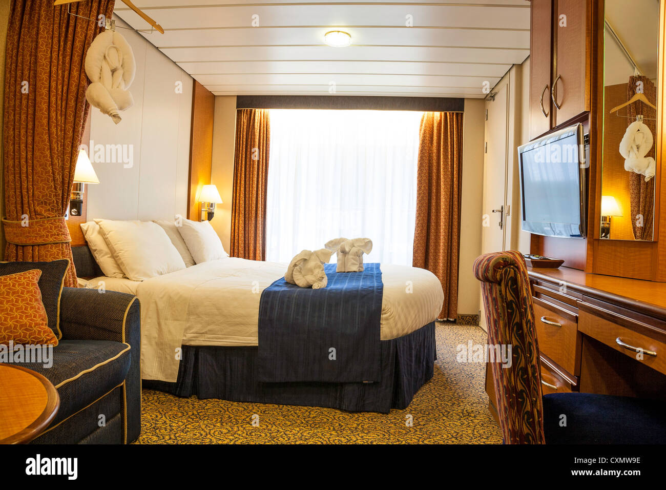 Stateroom Cabin With Towel Animals On Radiance Of The Seas Cruise