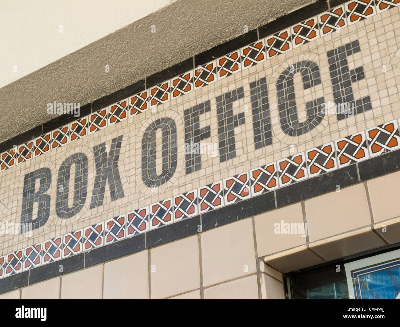 Theater Box Office Sign Stock Photo Alamy
