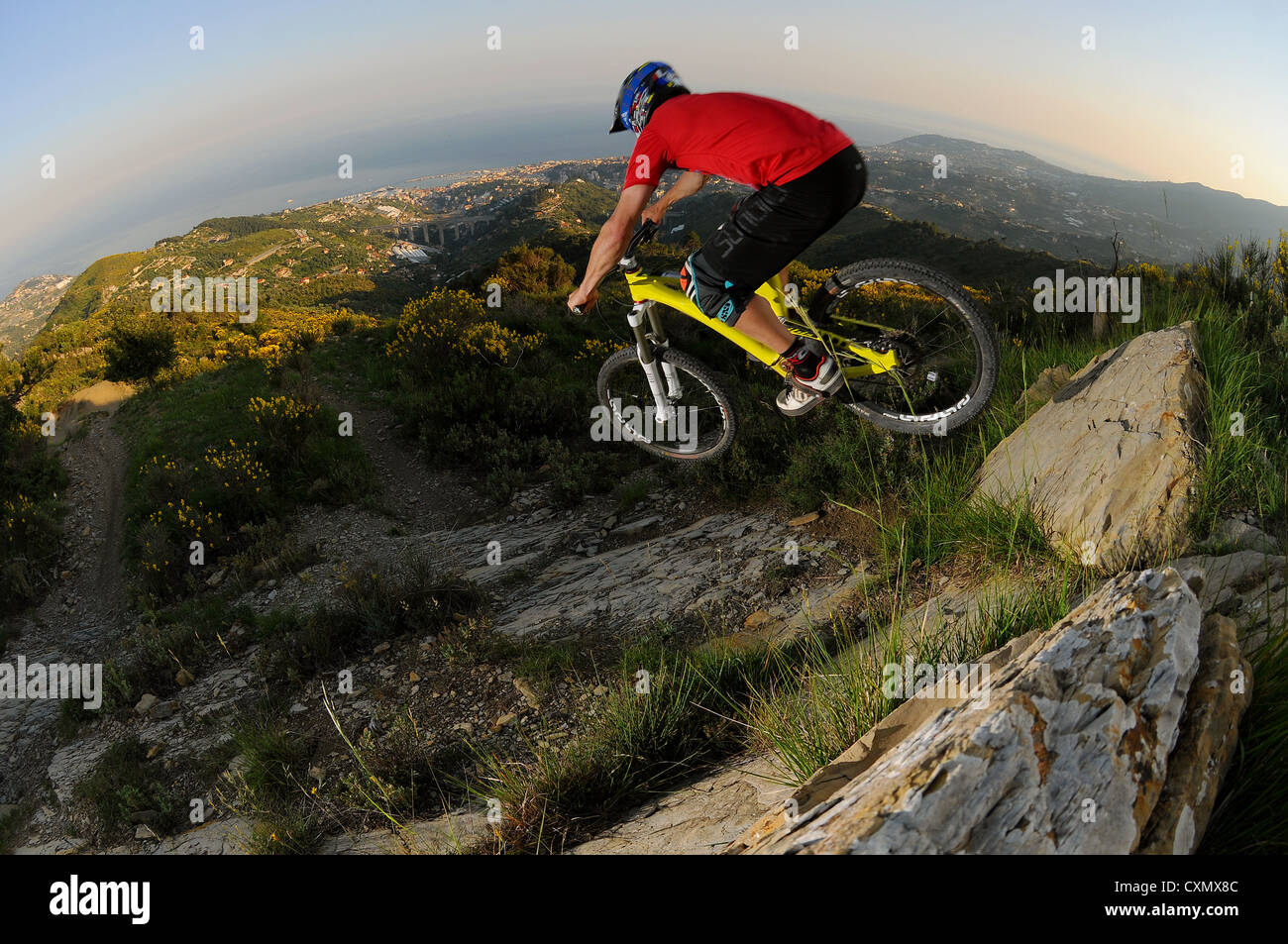 extreme mountain bike riding