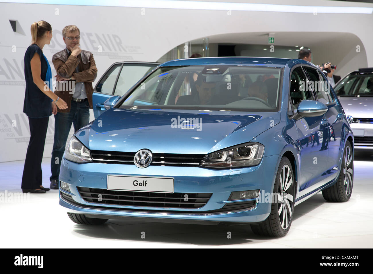 Volkswagen Golf at the Paris Motor Show 2012 Stock Photo