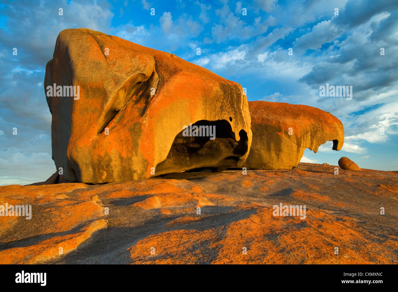 Remarkable Rocks in the first light of the day. Stock Photo