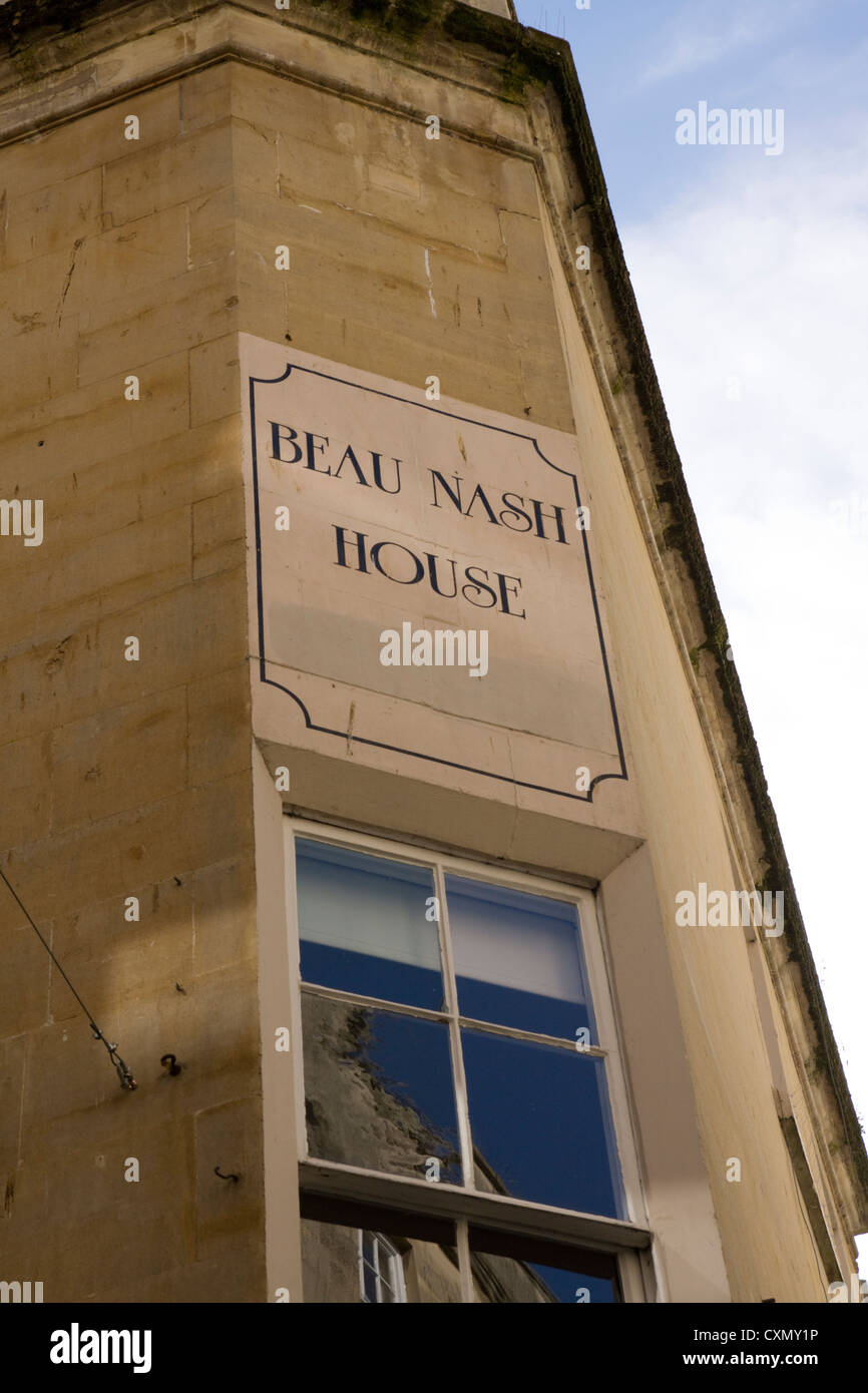 Beau Nash House in the Georgian city of Bath Somerset England Stock Photo