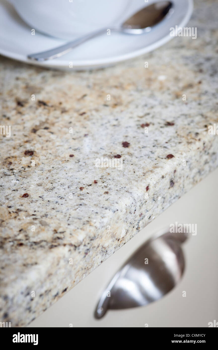 Granite kitchen work surface Stock Photo Alamy