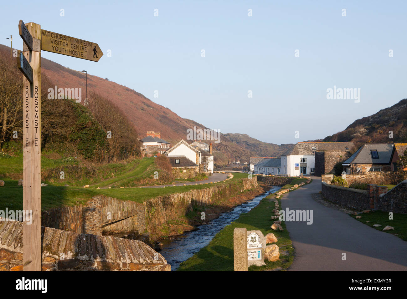 Harbour valley, Boscastle, Cornwall Stock Photo Alamy