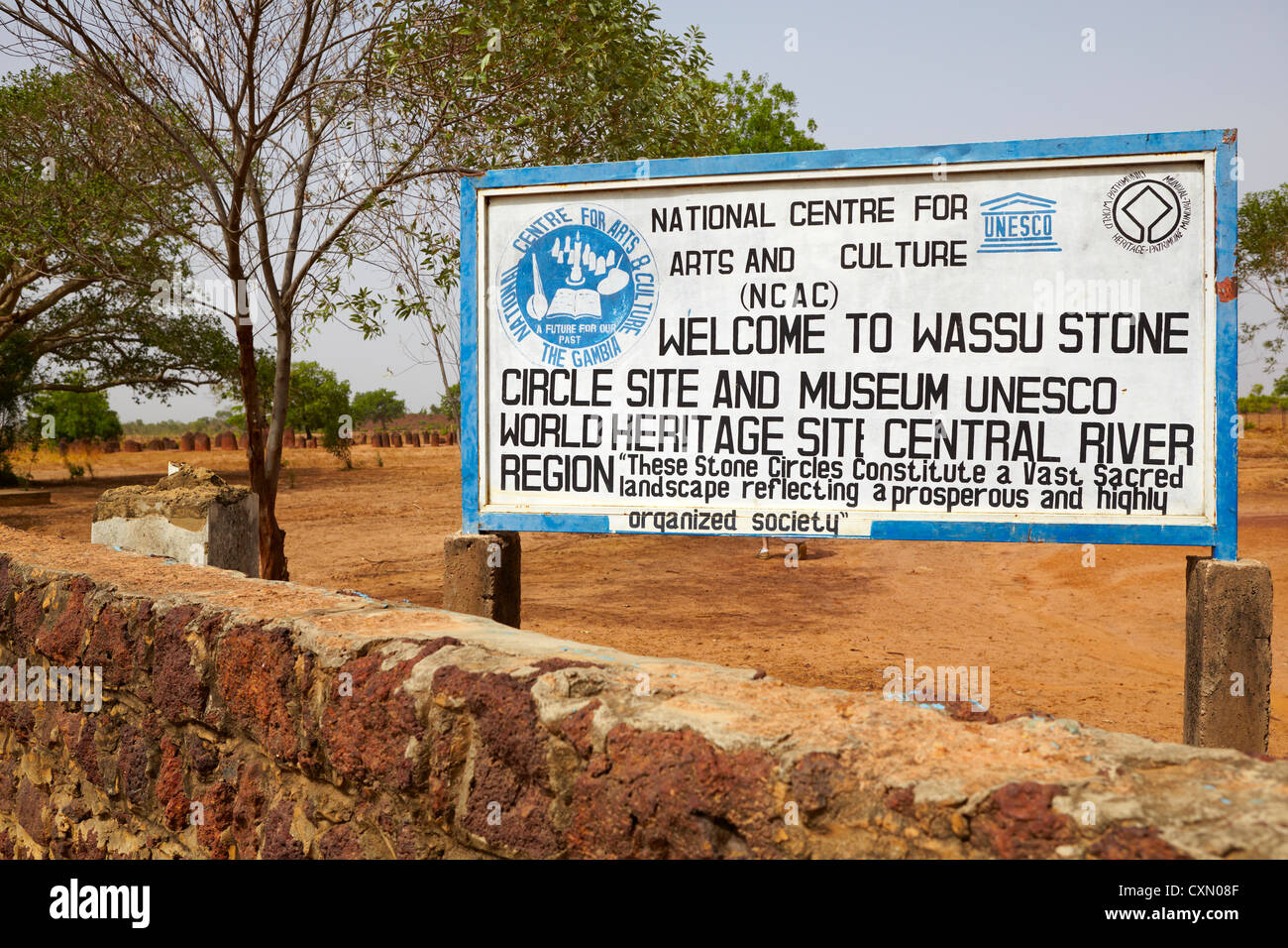 Wassu Stone Circles, UNESCO World Heritage Site, the Gambia, Africa Stock Photo