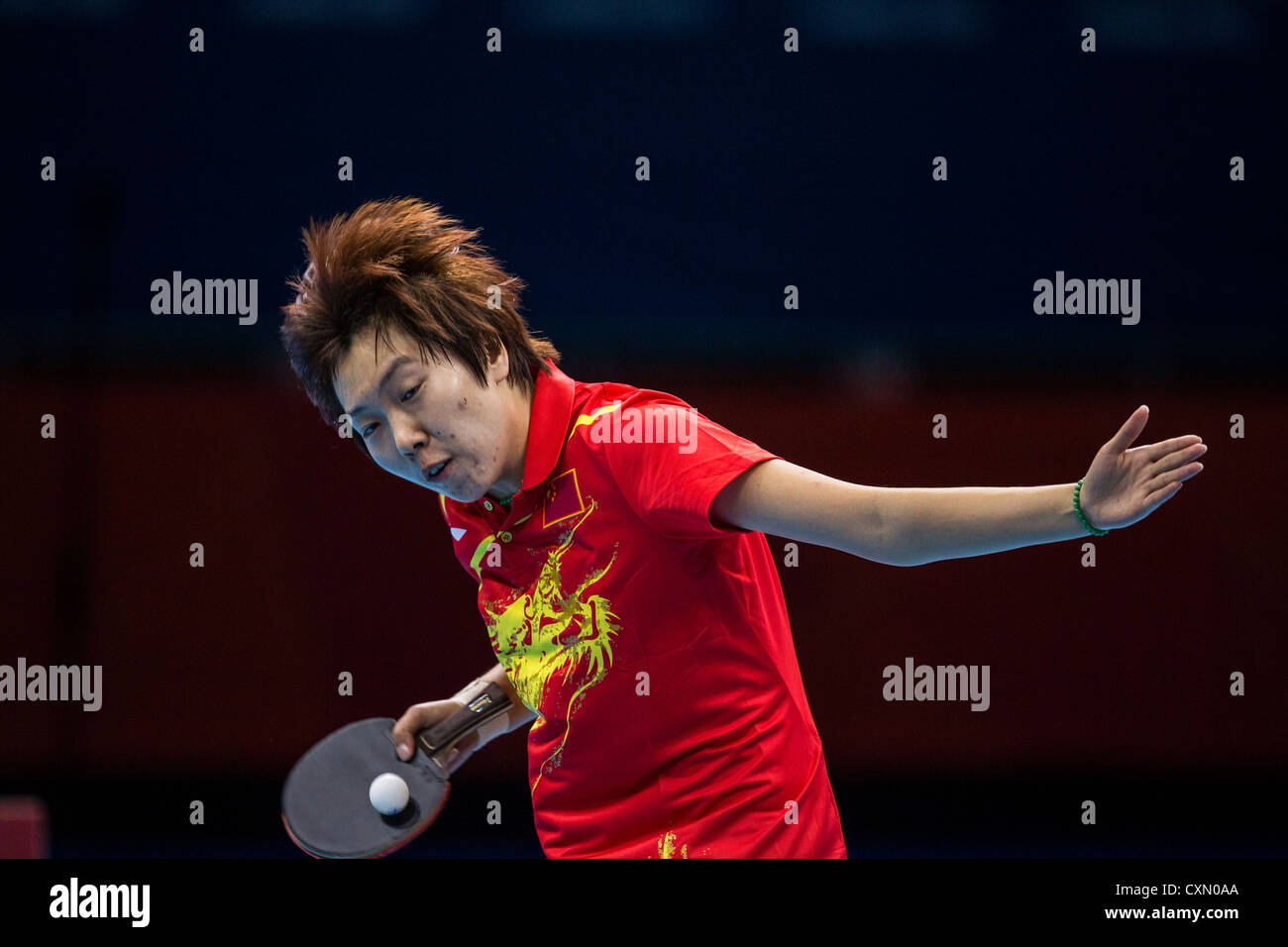 Li Xiaoxia (CHN) wins the women's table tennis gold medal in Olympic ...