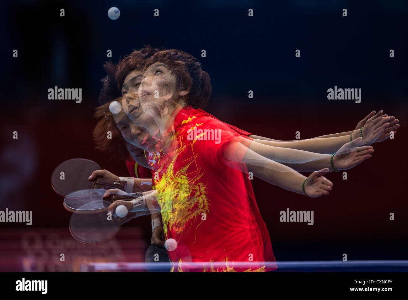 Li Xiaoxia (CHN) wins the women's table tennis gold medal in Olympic