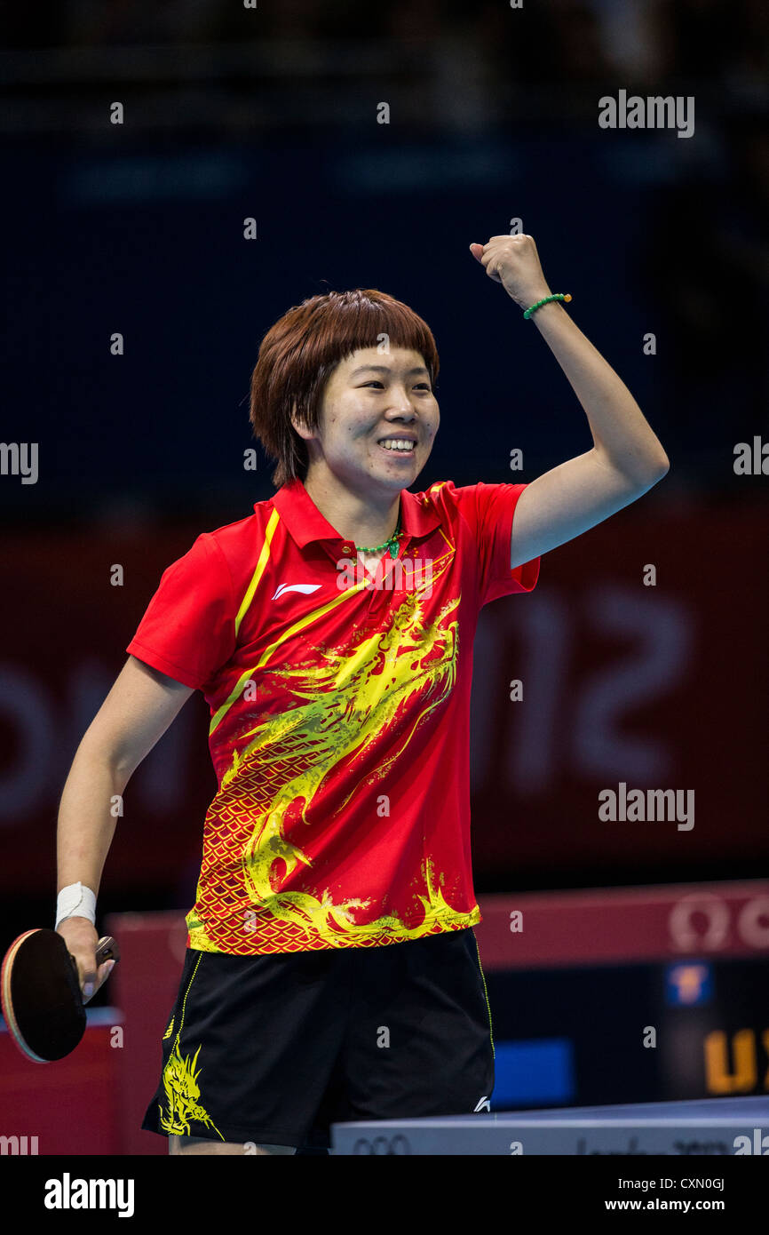 Li Xiaoxia (CHN) wins the women's table tennis gold medal in Olympic