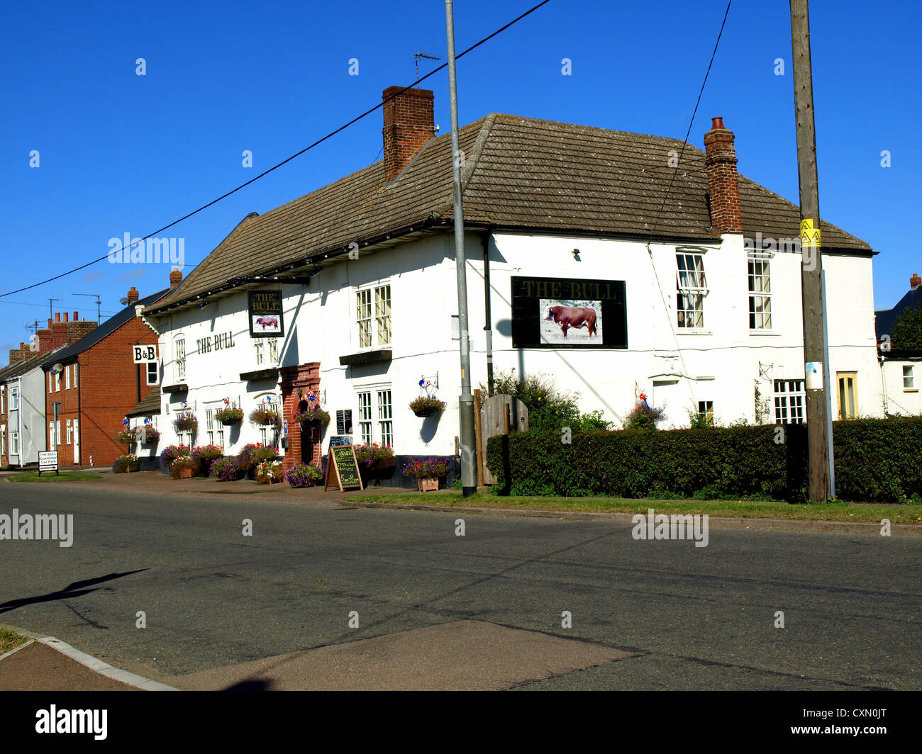 The impressive Bull Inn at Fleet Hargate, Lincolnshire England, UK