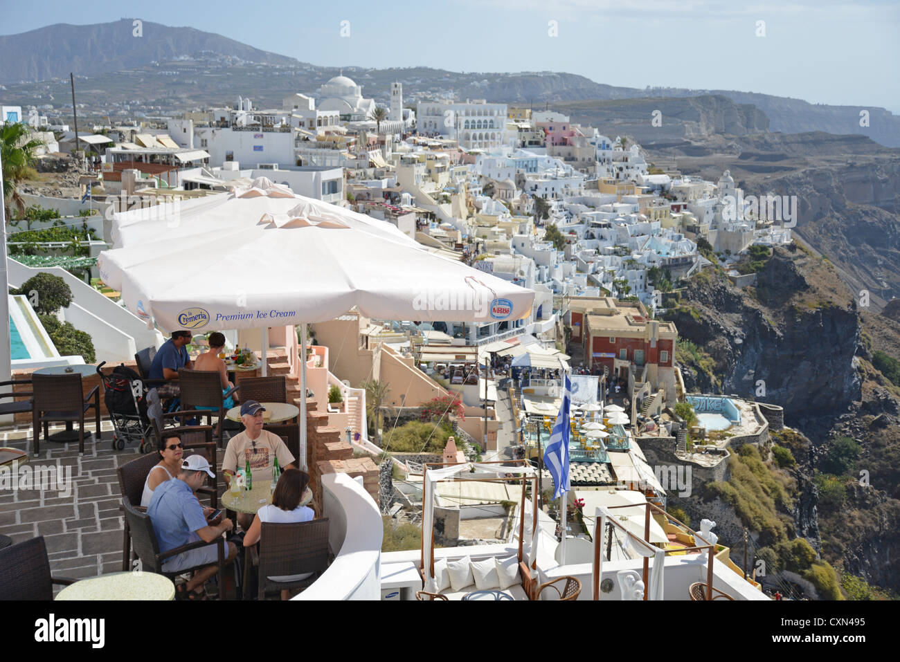 Firá, Santorini, Cyclades, South Aegean Region, Greece Stock Photo