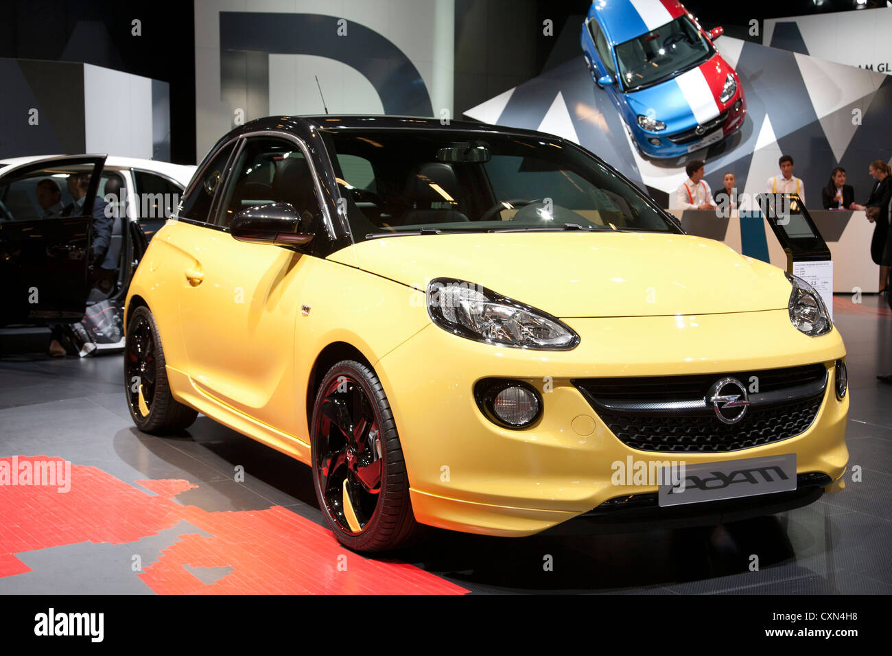 Opel Adam at the Paris Motor Show 2012 Stock Photo