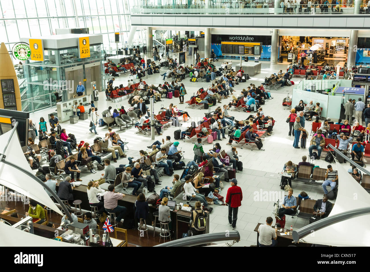 London Heathrow airport Terminal 5 departures general view Stock Photo Alamy