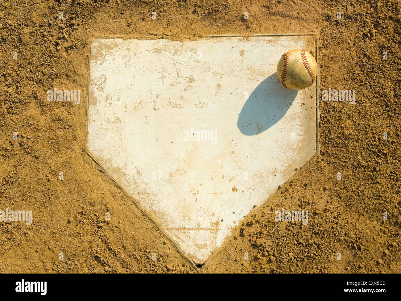 Advertising poster for amateur baseball game shows batter and catcher at  home plate Stock Photo - Alamy