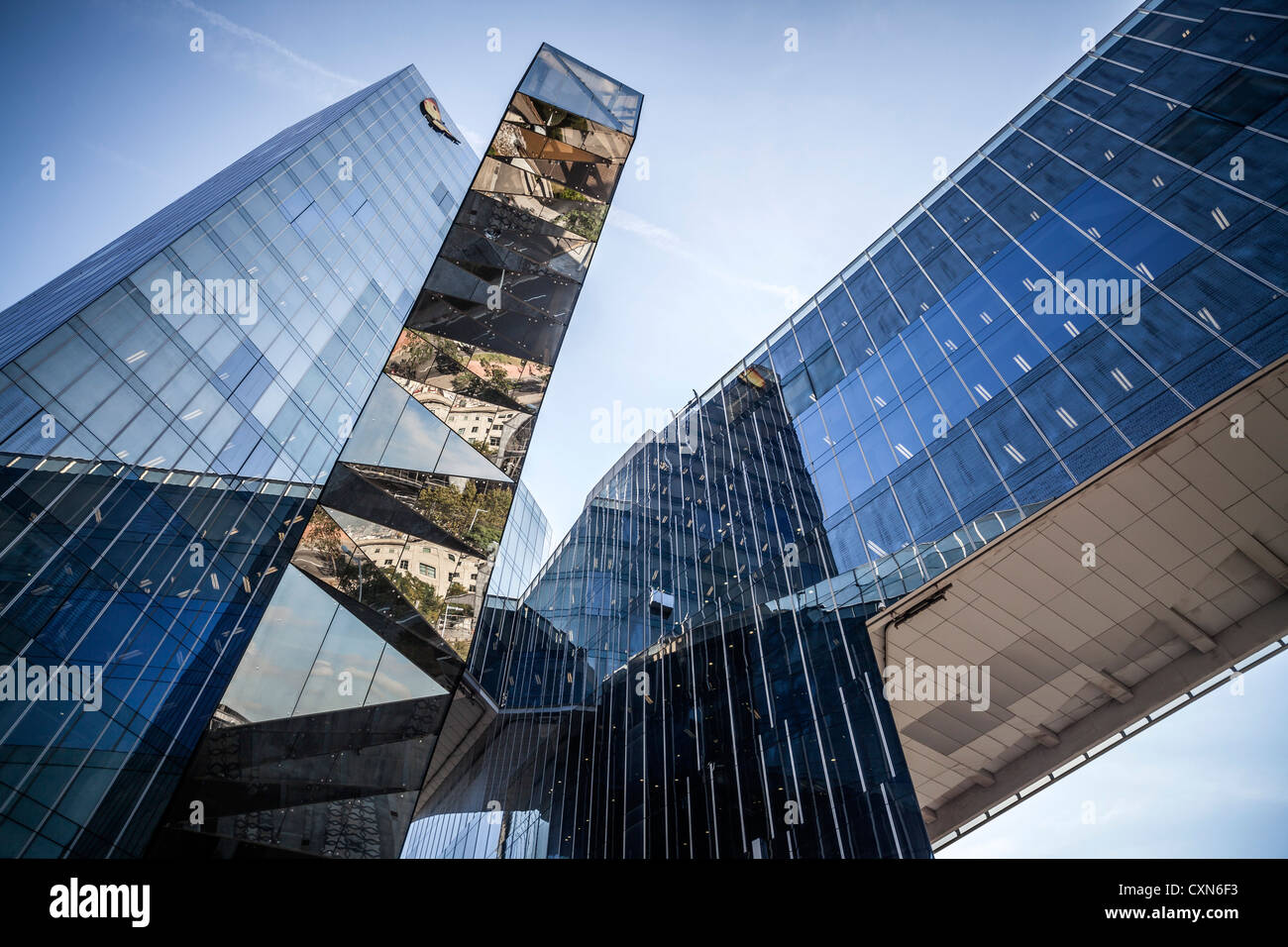 Gas natural headquarters in Barcelona Stock Photo Alamy
