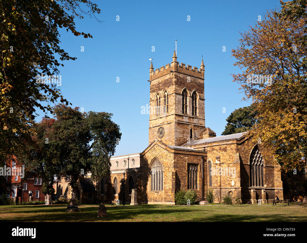 St Giles Church, Northampton, England, UK Stock Photo