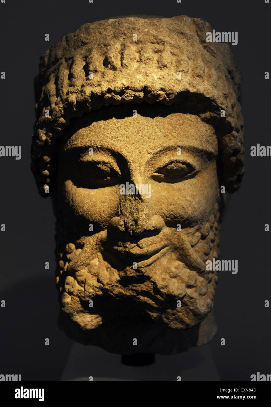 Ancient Art. Mediterranean. Priest or King. Votive. Ny Carlsberg Glyptotek. Denmark. Stock Photo