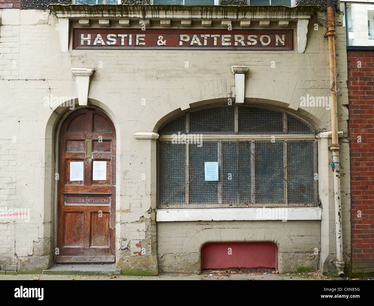 Shop front of Hastie & Patterson Electrical engineering in Liverpool UK Stock Photo