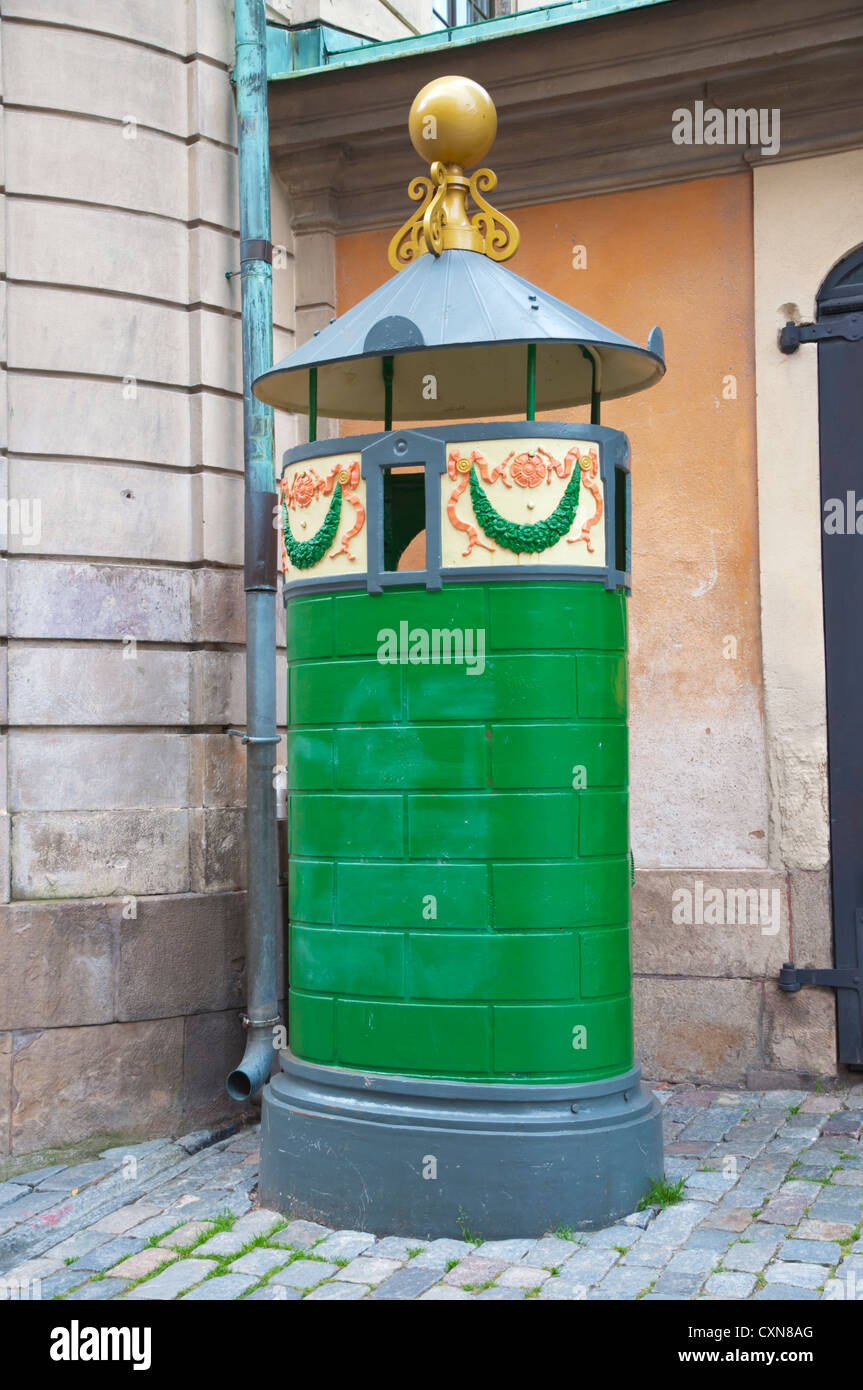 Public urinal for men Gamla Stan the old town Stockholm Sweden Europe Stock Photo