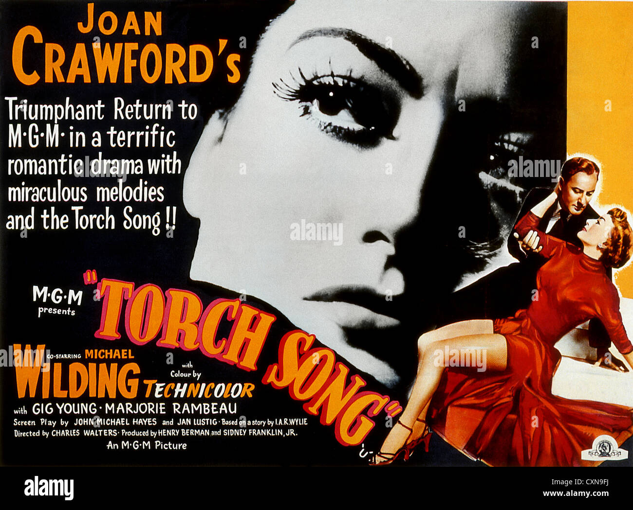 TORCH SONG (1953) POSTER JOAN CRAWFORD CHARLES WALTERS (DIR) TSNG 002 MOVIESTORE COLLECTION LTD Stock Photo