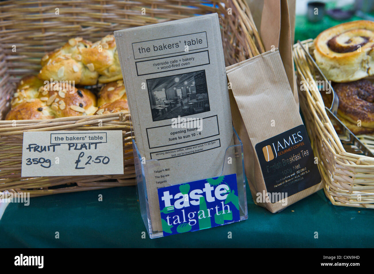 Talgarth bakers stall at Brecon Beacons National Park Food Festival in