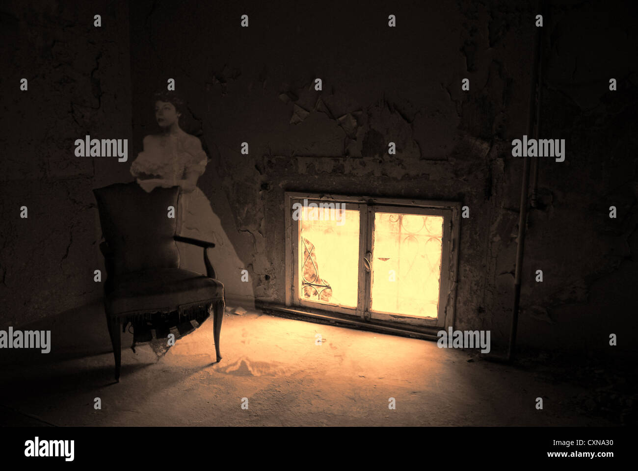 Woman ghost window hi-res stock photography and images - Alamy