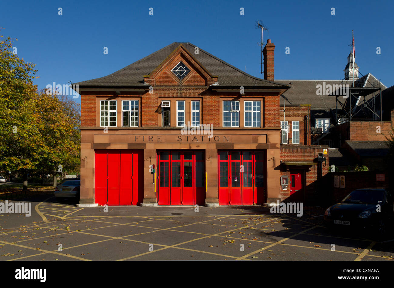 Fire Station, Mitcham, London, UK Stock Photo