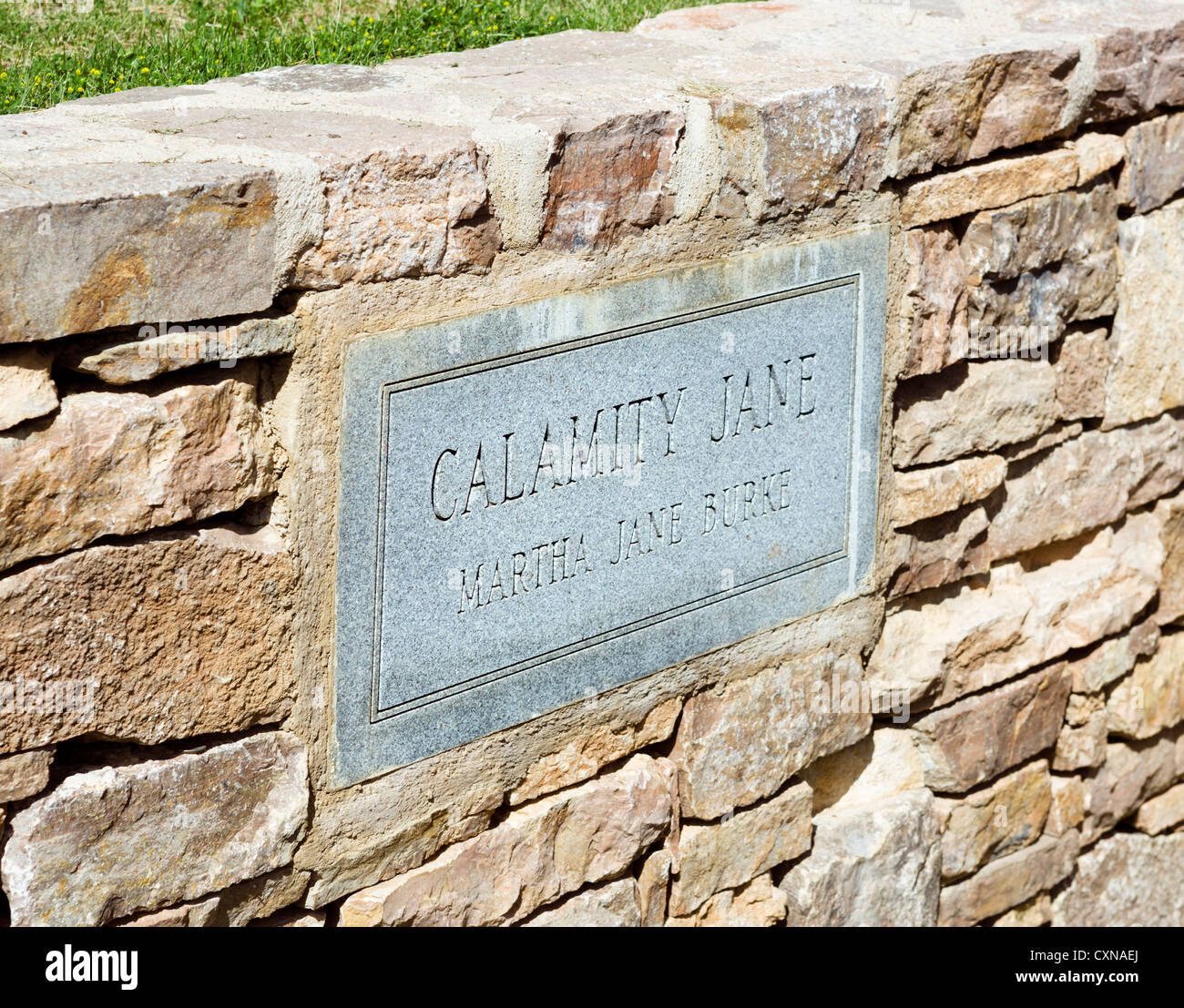 Grave of Calamity Jane in Mount Moriah Cemetery, Deadwood, South Dakota
