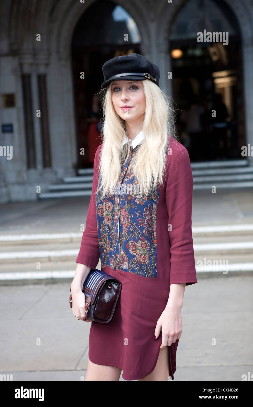 London,06/10/12, Diana Vickers attends the Look Show 2012 in association with Smashbox cosmetics at Royal Court, London, UK Stock Photo