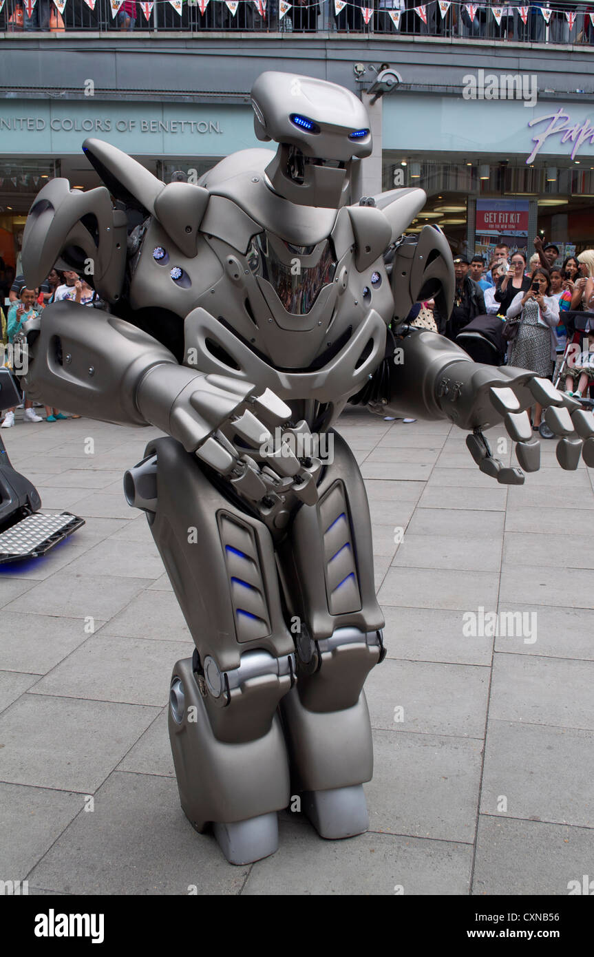 Titan robot entertaining in islington hi-res stock photography and images -  Alamy