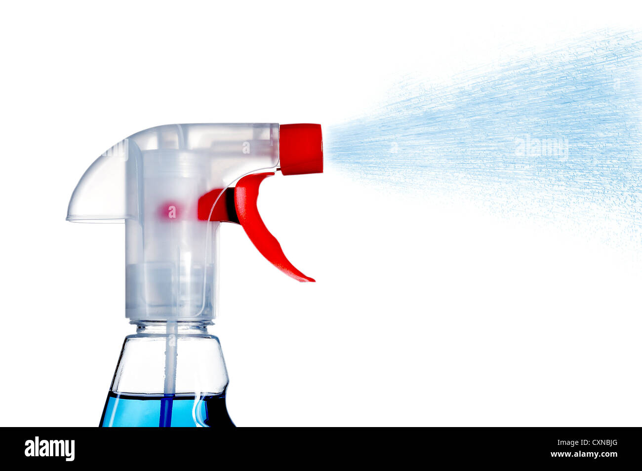 Deicer Spray on white Background Stock Photo