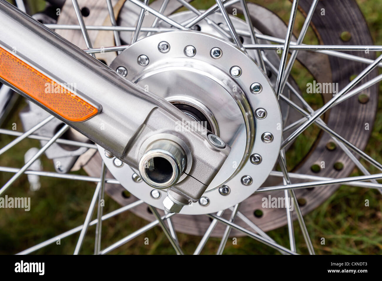 Spokes Motorcycle Wheel Stock Photo Alamy