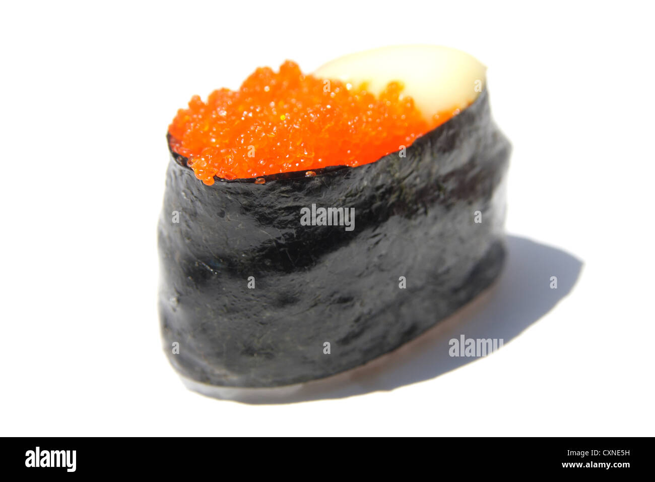 Tobiko Sushi , flying fish eggs sushi with chess Stock Photo Alamy